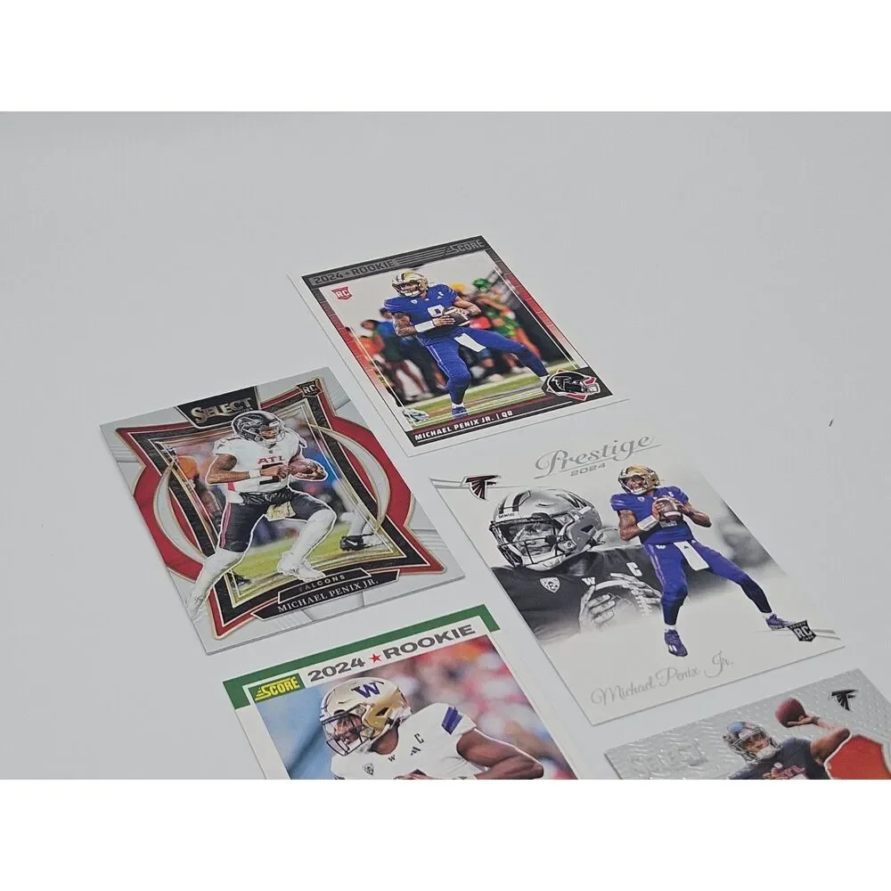 Michael Penix Jr 2024 Rookie Card Lot (5)